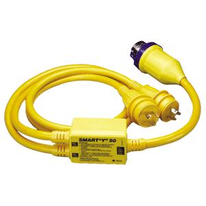 Charles Smart "Y" Adapter - Yellow - 50amp To 2 30amp 125v