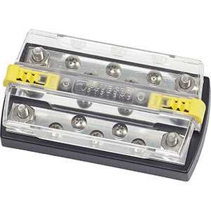 Blue Sea 2723 DualBus Plus 5/16" Stud, 5 x 10 - 32 Screw Termina