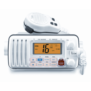 Icom M422 White Fully Featured Compact Marine VHF