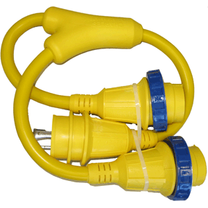 Charles 125v Y Connector - (2) 30amp Plugs to (1) 30amp Plug