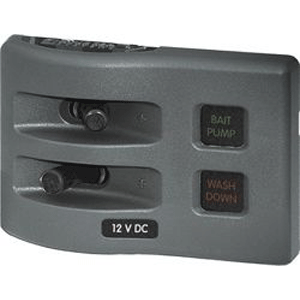 Blue Sea 4302 WeatherDeck Water Resistant Fuse Panel - 2 Positio