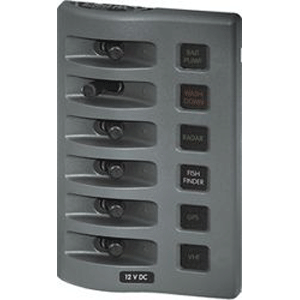Blue Sea 4306 WeatherDeck Water Resistant Fuse Panel - 6 Positio