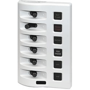 Blue Sea 4316 WeatherDeck Water Resistant Fuse Panel - 6 Positio