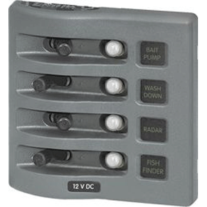 Blue Sea 4374 WeatherDeck Water Resistant Circuit Breaker Panel