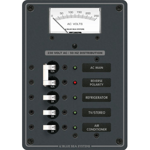 Blue Sea 8143 AC Main + Branch A-Series Toggle Circuit Breaker P