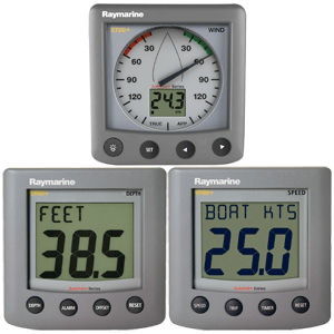 RAYMARINE ST60 PLUS PACKAGE W/ SPEED DEPTH WIND INSTRUMENTS