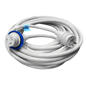 CHARLES CHARLES 30 AMP 125 VOLT 25  FOOT CABLE CORD SET WHITE