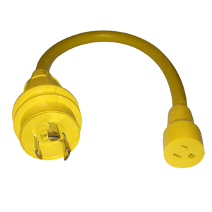 CHARLES CHARLES 15 AMP TO 30 AMP 125  VOLT STRAIGHT ADAPTER YELLOW