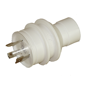 Charles 15 Amp to 30 Amp, 125V Hand Adapter - White