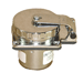 CHARLES 50 AMP 125250 VOLT  INLET - CHROME PLATED BRASS