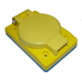 CHARLES 30 AMP COVER PLATE  FOR RECEPTACLE GRAY