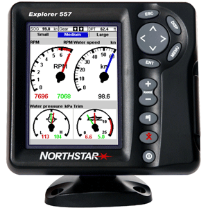 Northstar Explorer 557 Chartplotter w/ External Antenna