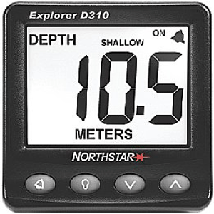 Northstar D310 Depth Dispaly w/ Plastic Thru-Hull Transducer