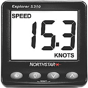 Northstar S310 Speed Display w/ Plastic Thru-Hull Transducer