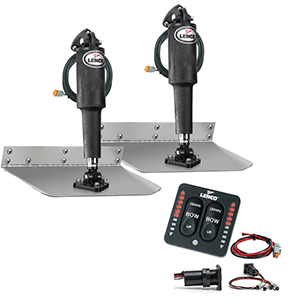 Lenco 9" x 24" Standard Trim Tab Kit with Indicator Switch