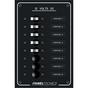 Paneltronics Standard DC 8 Position Breaker Panel