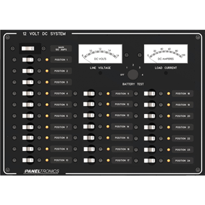 Paneltronics Premier DC 24 Position Main and Meters