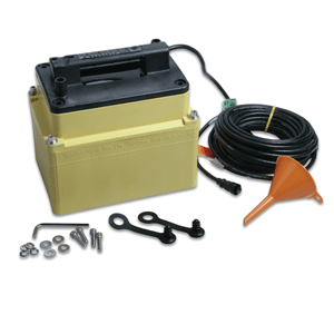 Garmin 200/50 KHz, 6/19deg, 1KW Plastic, In-Hull Mount, Depth, w/ Mounting Tank