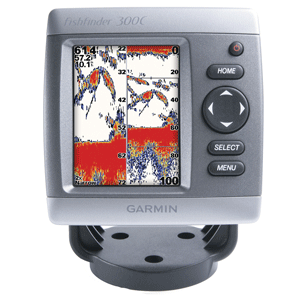 Garmin 300C Fishfinder w/ Dual Beam Transom Mount Transducer