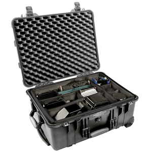 Pelican 1560 Case w/ Padded Dividers - Black