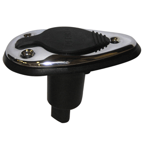 Perko Threaded Collar Pole Light Mounting Base - 2 Pin - Chrome