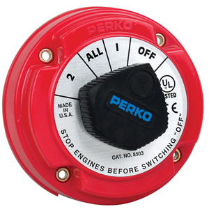 Perko 8503DP Medium Duty Battery Selector Switch w/Alternator Fi Perko 8503DP Medium Duty Battery Selector Switch w/Alternator Fi