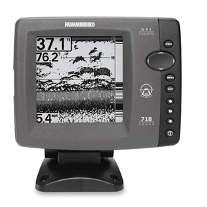 Humminbird 718 Fishfinder with transom mount transducer