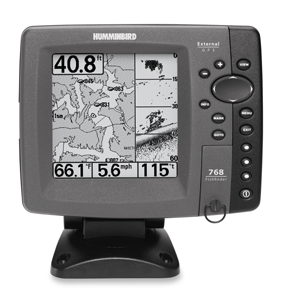 Humminbird 768 Combo with GPS and Transom Mount