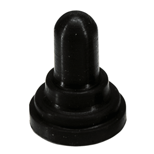 Paneltronics Toggle Switch Boot - 23/32" Round Nut - Black