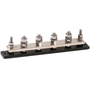 Paneltronics High Amp Bus Bar - Copper Tin Plated - 6 Position