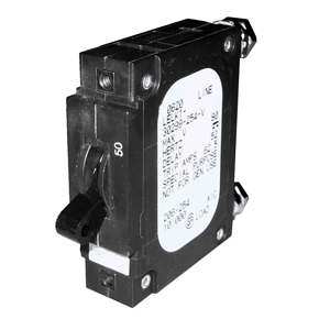 Paneltronics 'C' Frame Magnetic Circuit Breaker - CE - 80A - Single Pole - Black