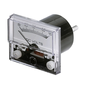 Paneltronics Analog DC Voltmeter - 8-16VDC - 1-1/2"