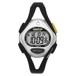 Timex Ironman Triathlon Sleek 50-Lap Mid-Size Black/Silver Watch
