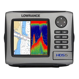 Lowrance HDS-5 Multifunction Fishfinder/Chartplotter w/o Transdu