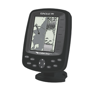 Eagle Cuda 350 S/Map Compact Fishfinder/Mapping GPS with Transom mount Transducer