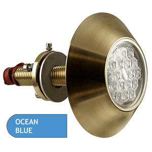Ocean LED 2010 180 Degree Thru Hull Underwater Light - Super Blue