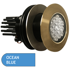 Ocean LED 2010FM 180 Degree Flush Mount Underwater Light - Super Blue
