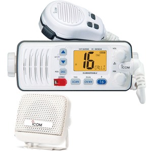 Icom M304 VHF Radio - White - Free SP21W Remote Speaker
