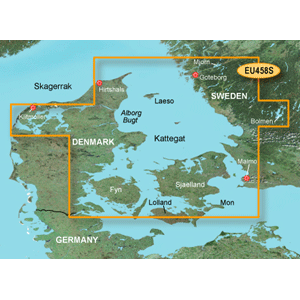 Garmin Bluechart G2 - HXEU458S - Goteborg To Fyn - MicroSD & SD