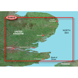 Garmin Bluechart G2 - HXEU461S - Thames Estuary - MicroSD & SD
