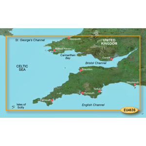 Garmin Bluechart G2 - HXEU463S - Bristol Channel & England S/W -