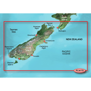 Garmin Bluechart G2 - HXPC417S - New Zealand South - MicroSD & S