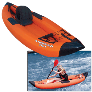 Airhead Travel Kayak Deluxe 9' 9" 1 Person Inflatable Kayak