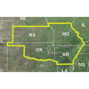 Garmin TOPO US 24K - Central Plans (KS, OK, MO, AR) Micro SD/SD