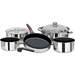MAGMA NESTABLE 10 PIECE TEFLON COATED S.S. COOKWARE SET