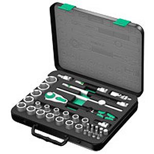 Wera Zyklop 37 Piece Metric Ratchet Set 1/2" Drive w/Case Wera Zyklop 37 Piece Metric Ratchet Set 1/2" Drive w/Case