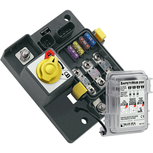 Blue Sea 7727 Fuse Block Safetyhub 250 Rbs W/ Man Ctrl - 7727