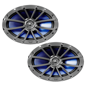 INFINITY 6912 6" X 9" TWO WAY MARINE SPEAKERS CHROME 300W