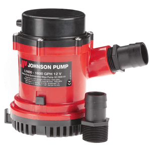 Johnson Pump 1600 GPH Bilge Pump 1-1/8" Hose 12V Johnson Pump 1600 GPH Bilge Pump 1-1/8" Hose 12V