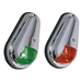 PERKO 12V VERTICAL MOUNT SIDE LIGHTS CHROME PLATED BRASS